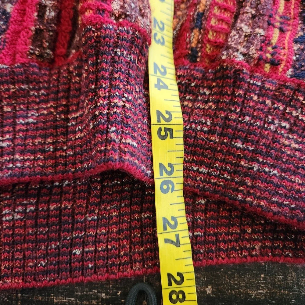 Vtg Norm Thompson Men's XL Wool Blend 3D Knit Sweater Made In Italy